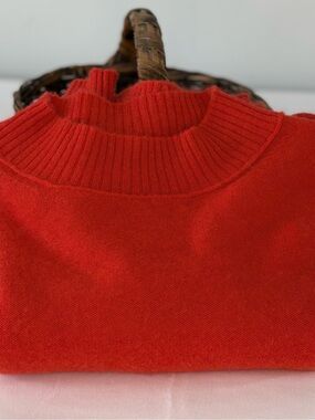 Free People Staycation Cashmere Mock Neck Coral XS 0B1626664